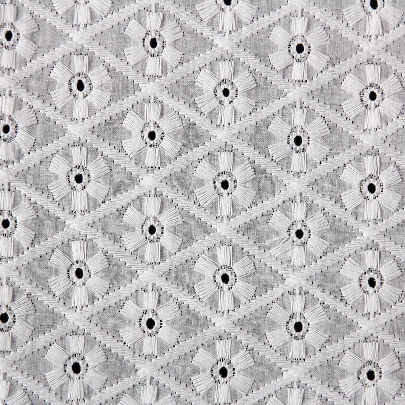 Cutwork Dress 100% Cotton Embroidered Fabric for Women's Wear Wholesal 15